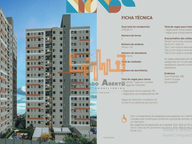 #AP00820323 - Apartamento para Venda em Sorocaba - SP